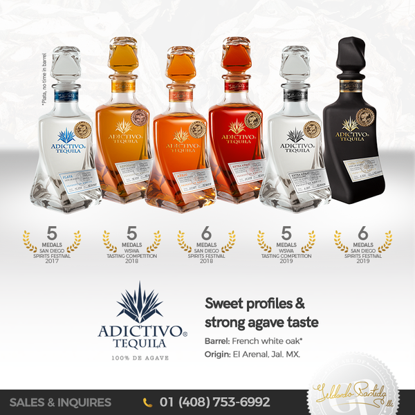 Contact us to purchase Adictivo Tequila as a distributor or purchase online at raretequilas.com